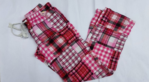 Aeropostale Pantalon Pijama Patchwork Xs Cuadros Rosa (Usado)