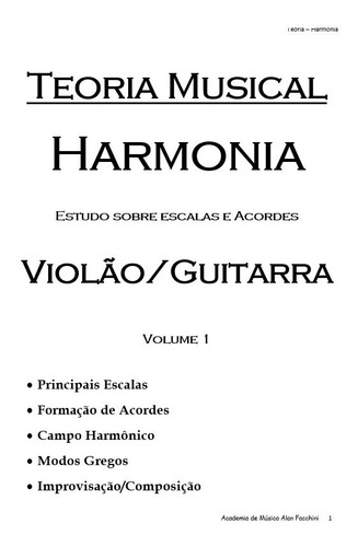 Teoria Musical - Harmonia Para Violão E Guitarra
