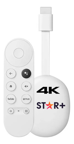 Chromecast 4 4k Google Tv Control Remoto 8gb Star+ Tranza