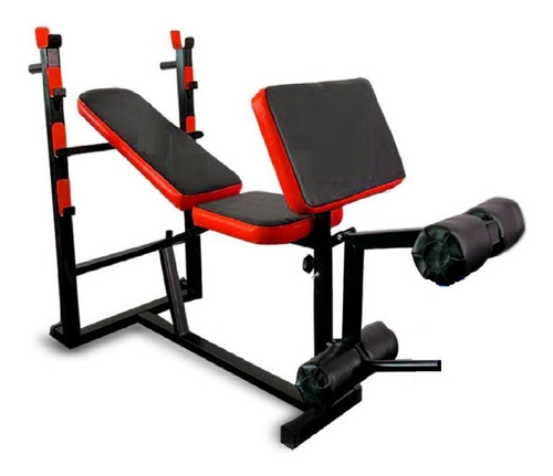 Imagen 5 de 5 de Press Banca Con Predicador Multifuncional Regulable Espaldar