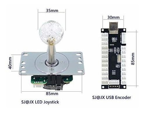 Jx Arcade Juego Led Diy Kit Mecanico Interruptor