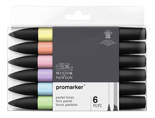 Winsor & Newton Marcadores Pro Set 6 Colores Pastel A Pedido