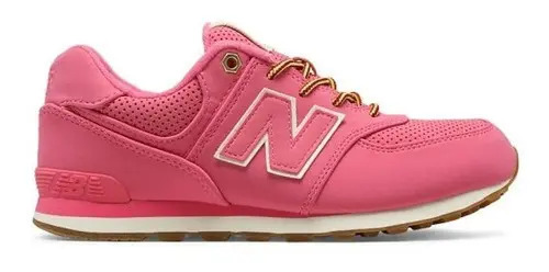 New Balance 574 Mujer Rosa Negro | MercadoLibre 📦