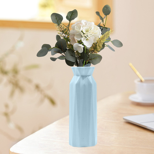 Jarrón Floral W, Maceta Geométrica De Plástico Para Decoraci