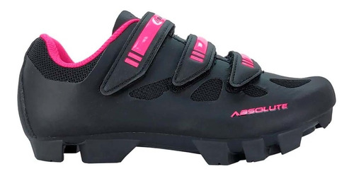 Sapatilha Mtb Absolute Feminina Mia Preta E Rosa - Isp