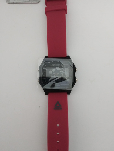 Reloj Negro/rojo Reebok Hombre Mod. Rkvneg9p4irbb