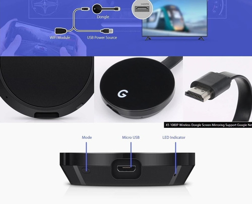 X5 1080p Wireless Display Tv Dongle (tipo Google Chromecast)