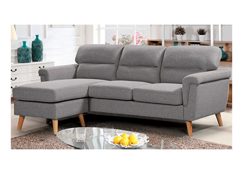 Mueble Sala Harper Haspe Gris Derecho 2 Pieza Mueble Sillon