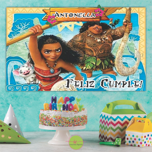 Banner Imprimible Moana - Archivo Pdf