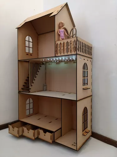 Casas de madera para muñecas