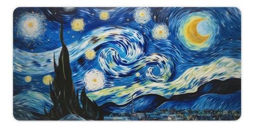 Alfombrilla De Escritorio Puzou Anime Van Gogh Moon Starry S