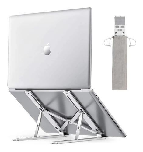 Imagen 1 de 6 de Soporte Notebook Aluminio Regulable Tablet Celular Portatil