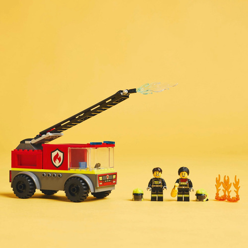 Lego City Camión De Bomberos Con Escalera Juguete 60463 82 Lego City