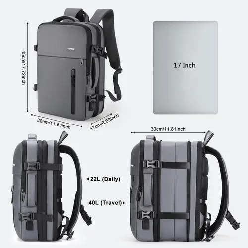 Homiee Mochila De Mano Bolsa De Viaje Extra Grande De 40 L,