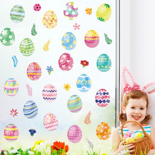 Adhesivos Decorativos De Pared De Pascua En Forma De X, Dise