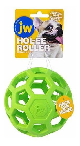Jw Hol-ee Roller Dog Fetch Treat Dispenser Puzzle Ball; Dia