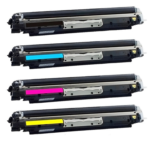 Kit Com 4 Cartuchos P/ Impressora Laserjet Pro Cp1025 Color