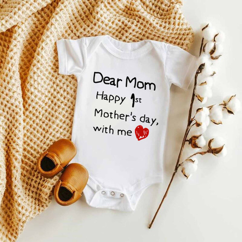 Camiseta A La Moda Para Bebés, Mameluco, Talla S, Para Niñas