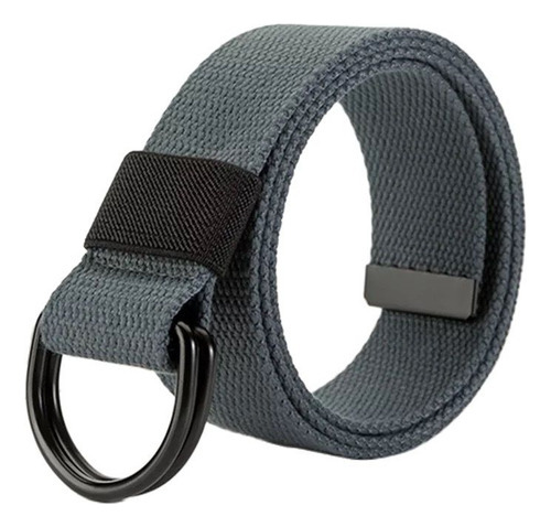 Cinturón De Lona Con Hebilla De Doble Anillo De 3 A 8 Cm De