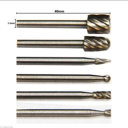 Imagen 7 de 7 de Guía + 6 Fresas Amoladora Dremel Herramienta Multipropósito