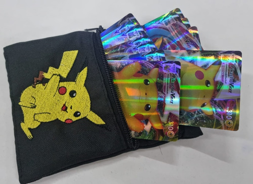 Pokemon Super Lote 30 Cartas Gx Vmax Español + Porta Mazo