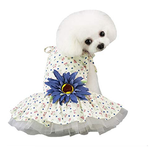 Ropa Del Perro Del Vestido Del Perro Tutu De Gasa Flor ...