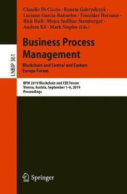 Libro Business Process Management: Blockchain And Central...