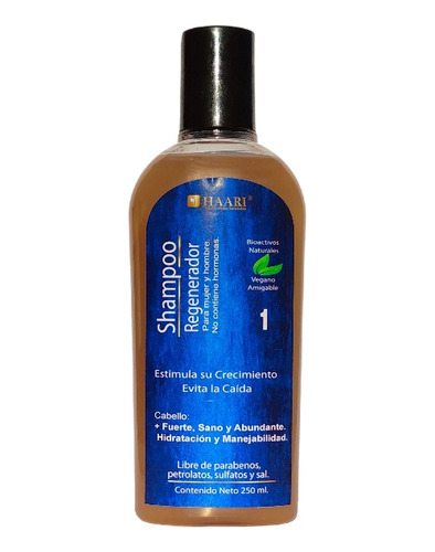 Shampoo Regenerador Anti Caída Natural 250ml.