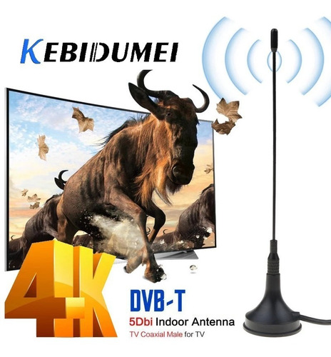 Imagen 5 de 10 de Antena Tv Sintonizador Digital Uhf Vhf Interior Y Exterior