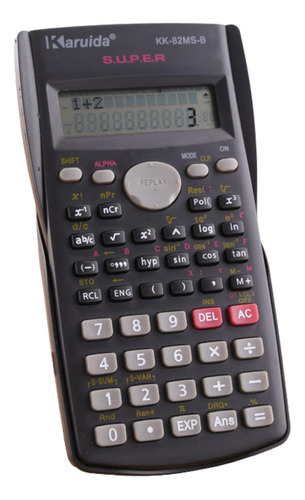 Calculadora Científica Com 240 Funções Para Trigonometria Cor Preto