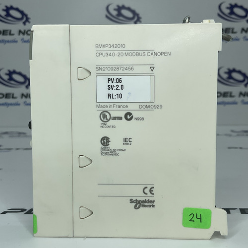 Schneider Electric Bmxp342010 Cpu 340-20 Mod Bus Canopen 24 (Usado)