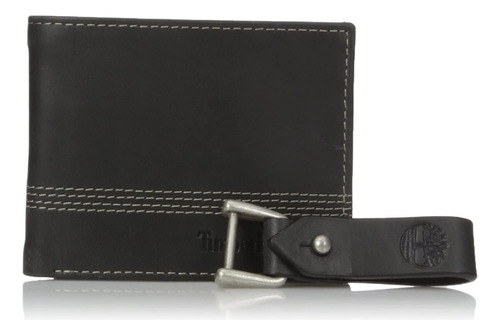 Carteira Timberland® com chaveiro para homens - preta