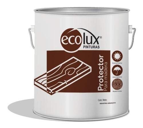 Protector De Maderas Int/ext 900 Ml Color Caoba - Ecolux