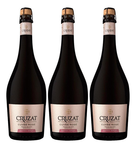Champagne Cruzat Cuvée Rosé Extra Brut 750 Ml X3 Fullescabio