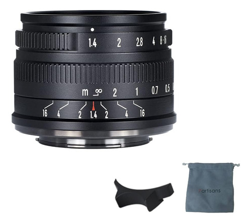 7Artisans Lente de enfoque manual APS-C de 35 mm Apertura máxima f/1.4 Mark II para Sony E Negro