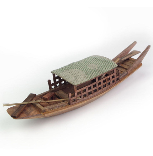 Imagen 5 de 9 de Barco De Vela Modelo De Canoa De Barco De Madera Antiguo