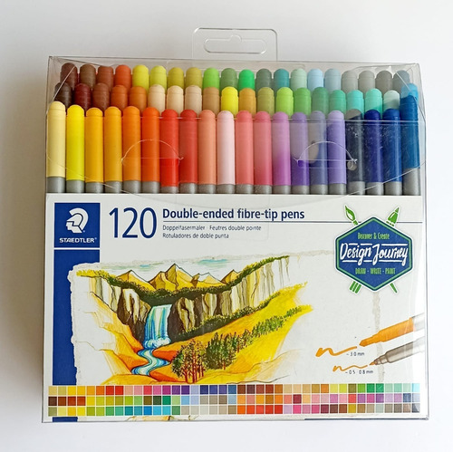 Marcadores X 120 Doble Punta Staedtler Plumon Lettering Dibu