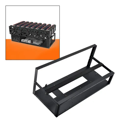 6/8 Gpu Minería Rig Marco Rack Gpu Tarjeta Caso Miner Bitcoi