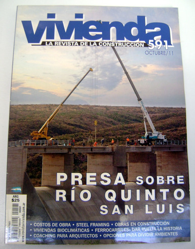Revista Vivienda 591 Presa Sobre Rio Quinto San Luis Boedo