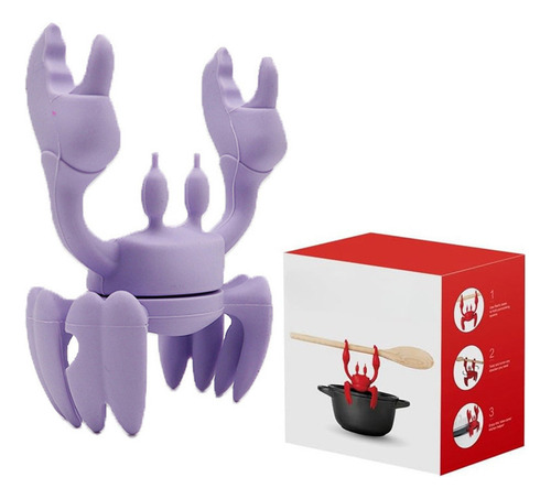 Reposa Cuchara Base Soporte Utensilios Forma De Cangrejo