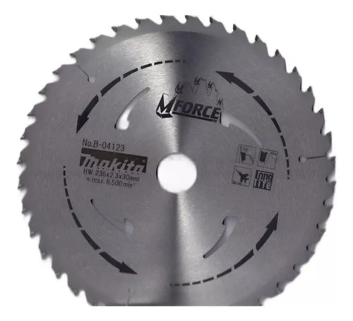 Hoja Sierra Circular Madera 40d 235mm Mforce Makita B-04123