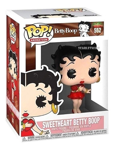 Funko Pop Betty Boop 552 Corazon Original Funko Scarlet Kids