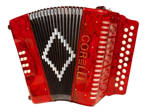 Acordeon Corelli 8 Bajos 21 Tonos Correa Y Estuche Nhc2108