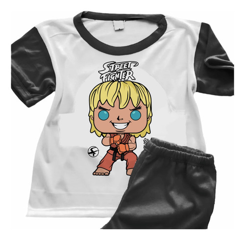 Pijamas Ryu Street Fighter Infantiles Estampadas - 7328