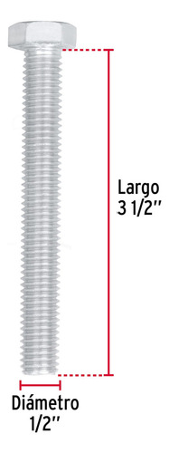 Tornillo Tipo Maquina 1/2' X 3-1/2' Fiero 44597