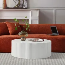 Comprar Mesa De Centro Redonda Moderna De Madera Para Sala Y Oficina