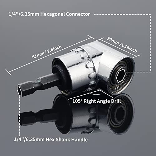 Suporte De Chave De Fenda Hexagonal De 1/4 Com Broca De