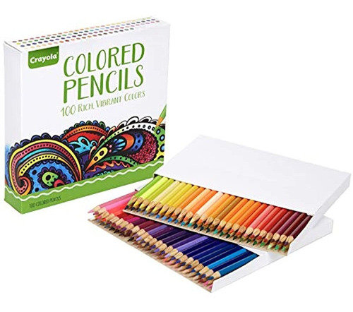 Crayola 100 Lápices De Colores, Exclusivo De Amazon, Para Co