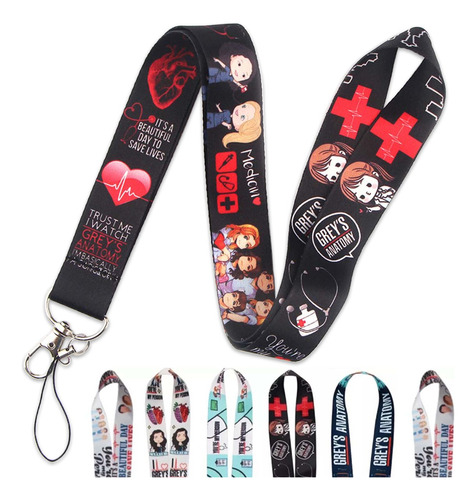 Gafete Lanyard Cinta Cordon Medicina Sector Salud Ciencia