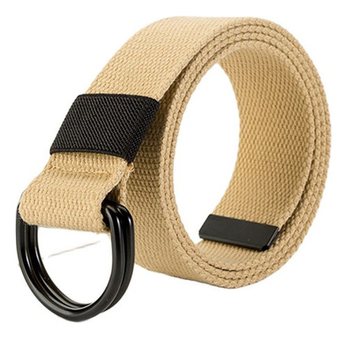 Cinturón De Lona Con Hebilla De Doble Anillo De 3 A 8 Cm De